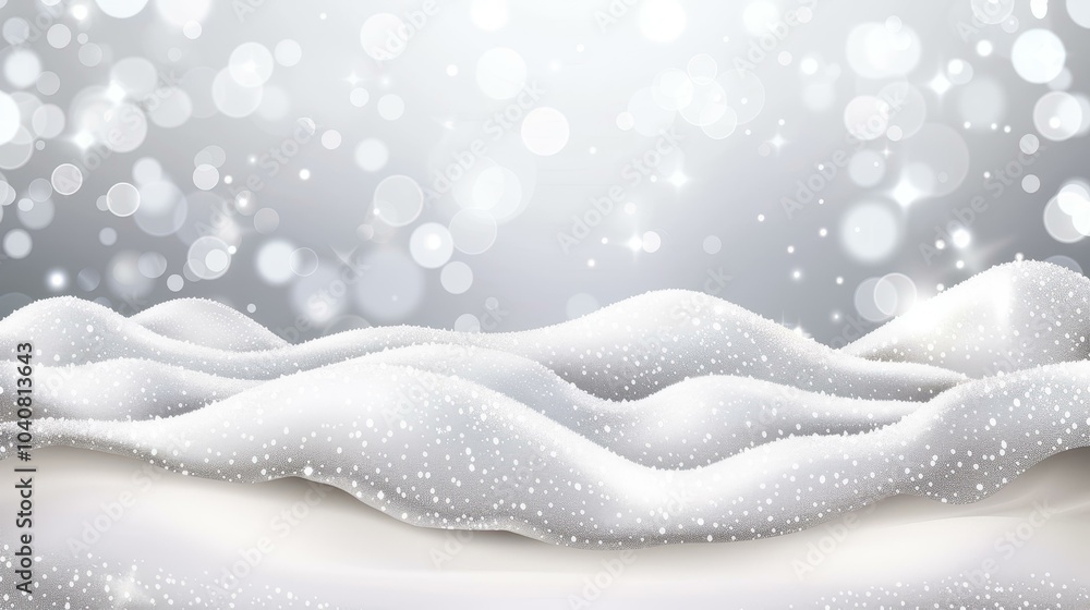 Aufkleber experience the charm of soft bokeh in ivory and silver tones, creating an elegant backdrop for your 