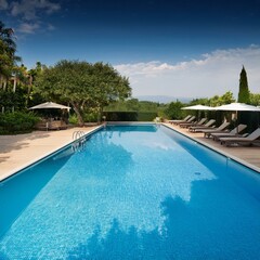 swimming pool in hotel