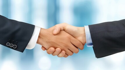 A strong handshake between colleagues symbolizes trust and collaboration in a successful business partnership.