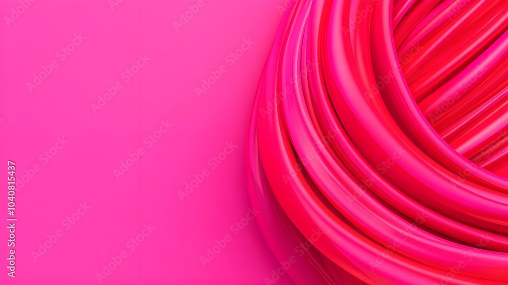 Poster abstract gentle flowing lines and shapes in motion