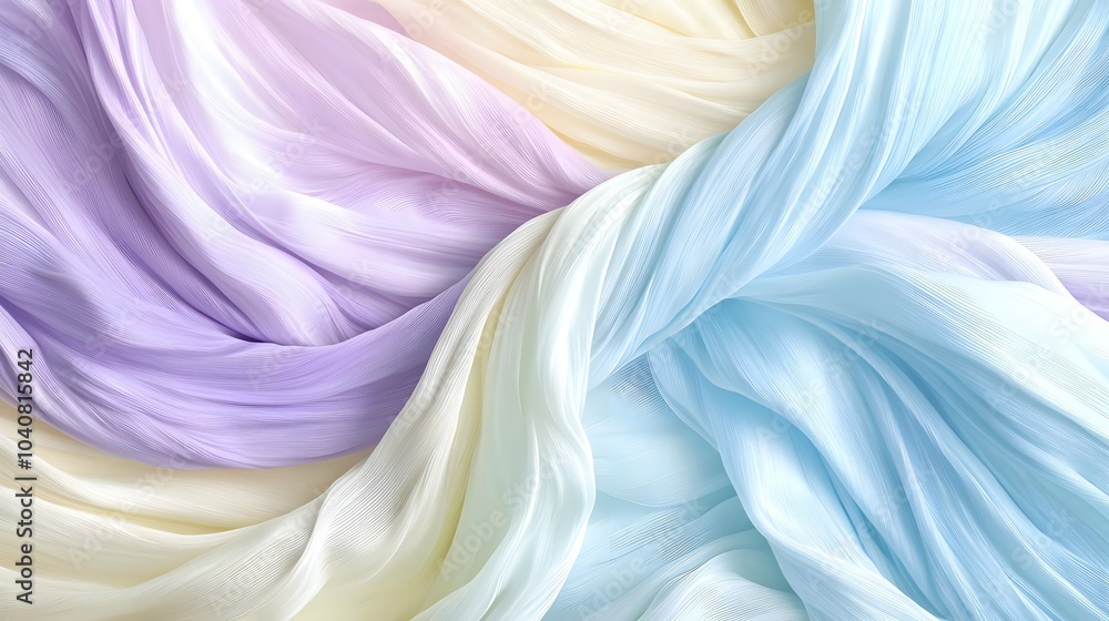 Poster calming abstract pattern of fluid shapes
