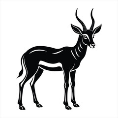 Gazelle silhouette vector