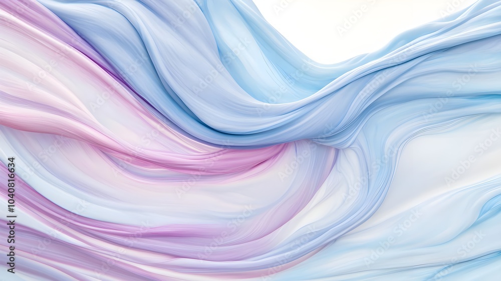 Poster fluid circular patterns in calming shades