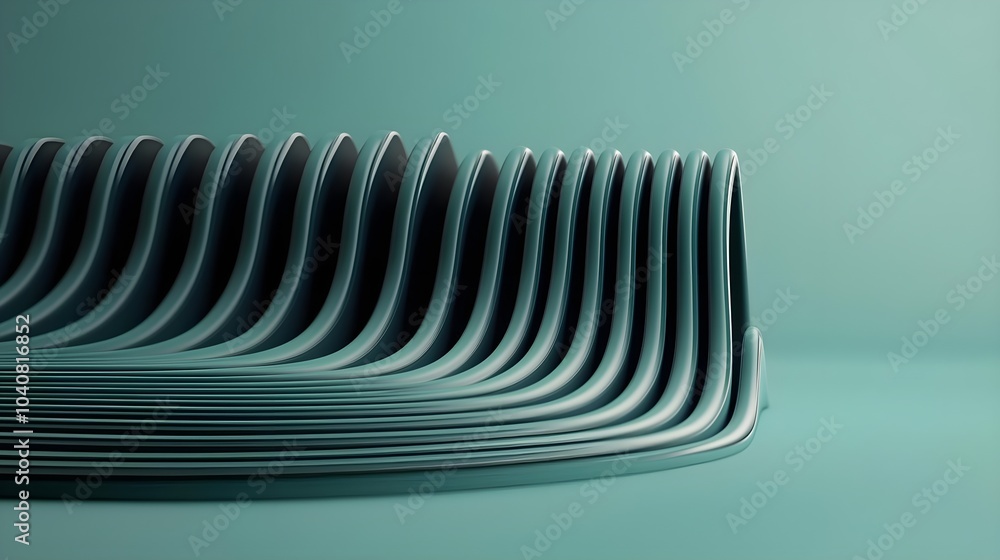 Poster serene abstract fluid design for modern spaces