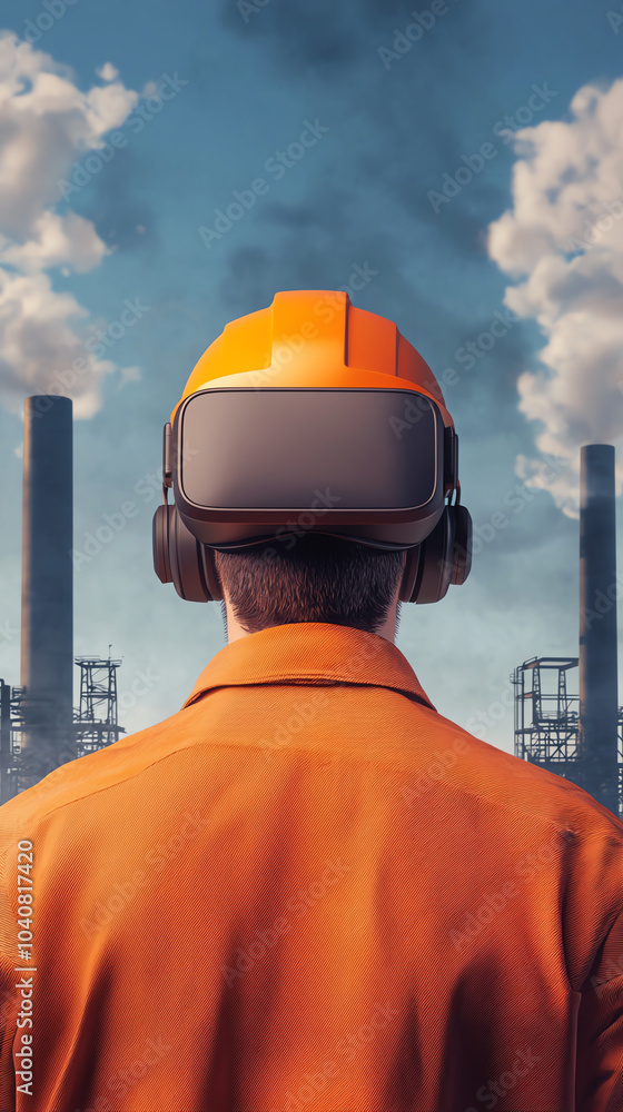 Poster exploring the intersection of virtual reality and industrial innovation a worker’s perspective in a 