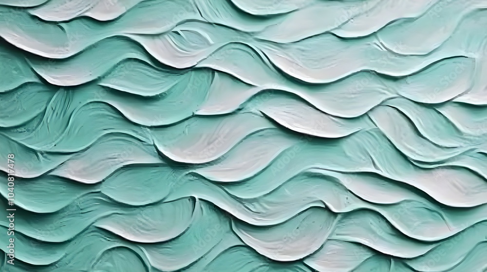 Poster soft abstract waves and flowing patterns