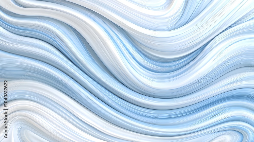 Poster Soft Fluid Patterns with Smooth Transitions
