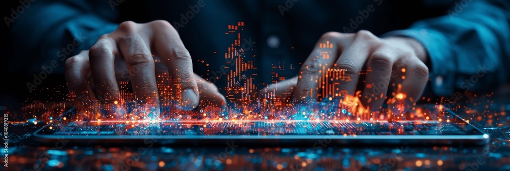 Poster business data analytics and financial growth using virtual displays and e-commerce platforms for mar