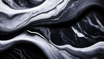 marble, marble, stone, hard, metal, gold, moving, undulating, motion, white, black, wave, wallpaper, texture, illustration, design, close-up