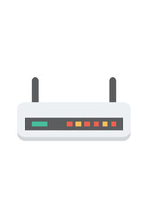 simple router vector icon for internet