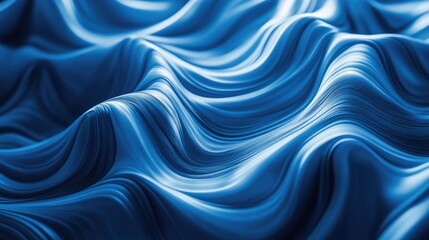 Obraz premium Smooth Blue Abstract Curves Background