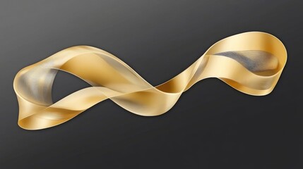 Elegant Golden Gradient Abstract Composition