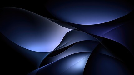 Obraz premium Abstract Blue Design with Glowing Geometric Shapes