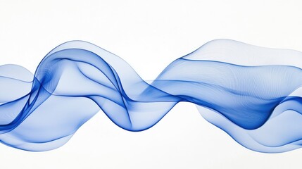 Elegant Blue Abstract Wave Forms Background