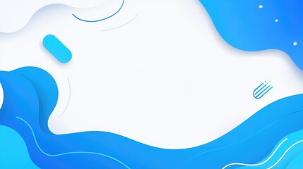 Abstract Blue Flowing Background Design