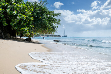 Secluded beach on vacation