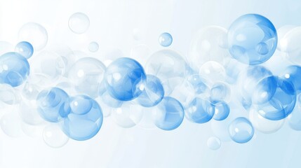 Abstract Minimalist Vector Illustration of Bubbles