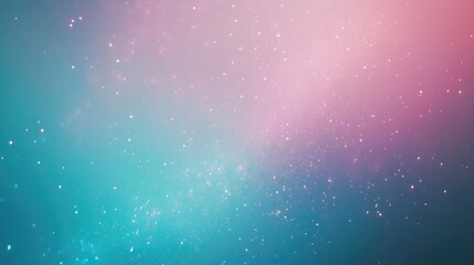 Fototapeta premium Soft Neon Dreamy Sky with Glowing Stars