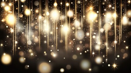 Obraz premium Soft Glowing Gold Light Vertical Shimmering Background