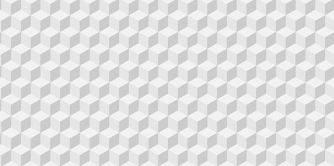 Minimal Vector geometric cube hexagon surface texture design. white block cubic mete glossy thin smooth structure isometric grid banner wallpaper.	
