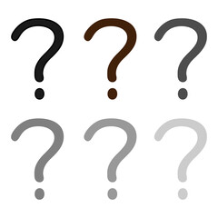 Naklejka premium クエスチョンマーク セット
