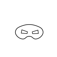 Fototapeta premium Superhero mask or villian face mask eye mask