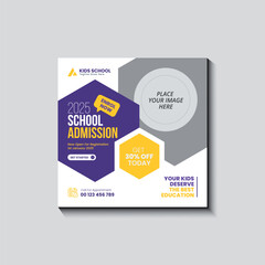 Back to school Social media post design or Instagram post design