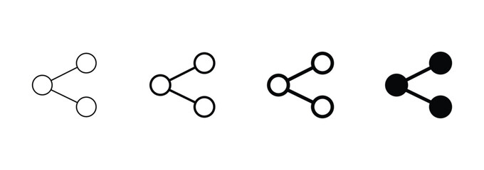 Share icon set. Share symbol icon vector illustration