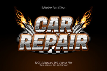  Car Repair Editable text Effect