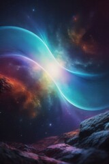 Obraz premium sunrise in the space