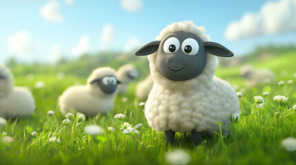 Cartoon sheep 