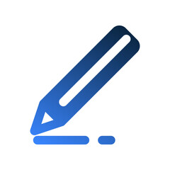 Pencil gradient fill icons. office symbols suitable for productivity applications.