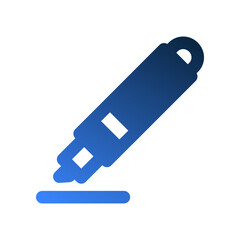 Pen gradient fill icons. office symbol with a stylish and modern design.