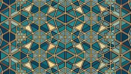 Geometric rhombus and nodes seamless pattern background