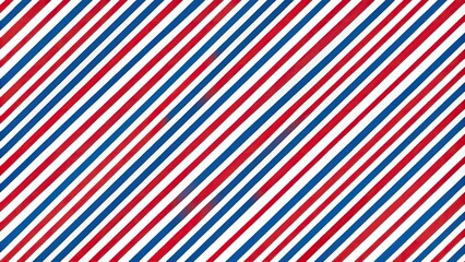 geometric striped seamless pattern with red and blue stripes on white background