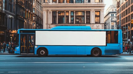 Obraz premium bus with a big white sign