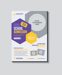 Back-to-school admission corporate business flyer design