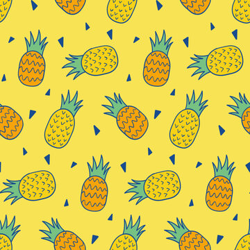 seamless pattern with fruits