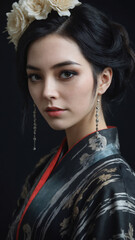 A young beautiful girl.