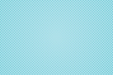 Halftone blue background. Polka dot background. Vintage pop art background. Comic background. Vintage background with dots.