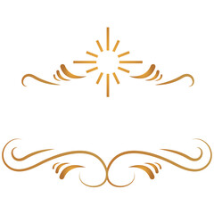 Vector image of a Christmas ornament icon with a white background