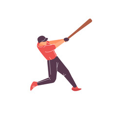 Baseball flat design vector, Baseball design vector