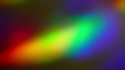 Rainbow light rays flash and glow. Abstract holographic background. Refraction of light through a prism
