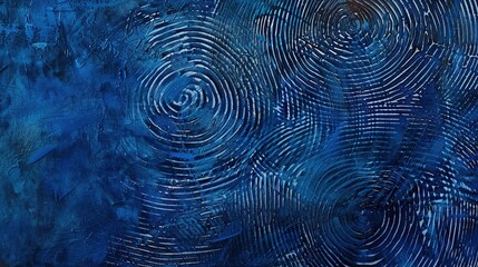 Blue Fingerprint - a striking and unique visual. The blue fingerprint creates an intriguing and artistic scene.