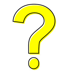 Question Mark Cartoon Style Clipart Cartoon Question Mark Without Background Transparent Background Question Icons, Vector Illustration