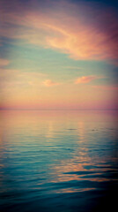 Calming Ocean With The Sky