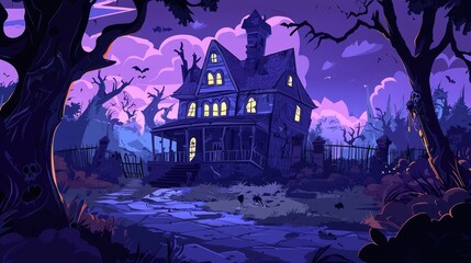 A Haunted House in a Dark Forest