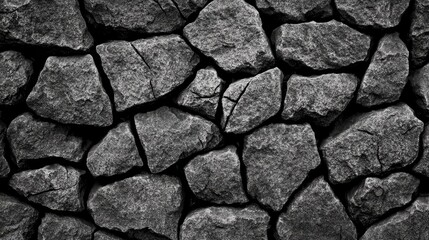 Black and white stone texture background, a versatile design element for modern projects