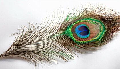 peacock feather close up