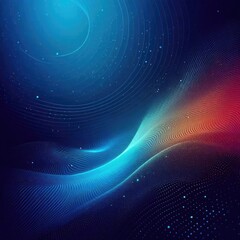 Obraz premium a vibrant abstract background featuring a deep blue gradient transitioning from darker shades to lighter tones. Overlay a subtle dotted pattern, adding texture and visual interest. ai